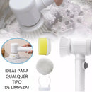 PowerClean Pro™ – Escova Elétrica de Limpeza Sem Fio 5 em 1